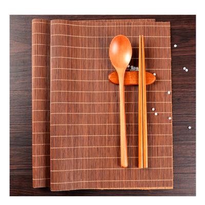 China High Quality Natural Bamboo Tea Viable Mat Table Mat Sushi Bamboo Mat Roll Sushi Curtain for sale