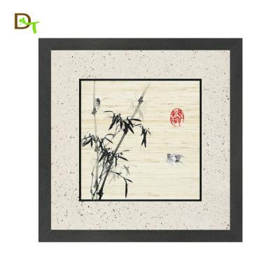 China Beautiful classic landscape drawing painting with wooden painting frame for sale