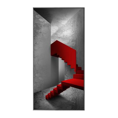 China Abstract 2022 High Quality Modern Framed Red Wall Art Decor Canvas Painting Wall Art Picture Abstract Art For Home Decoration Painting for sale