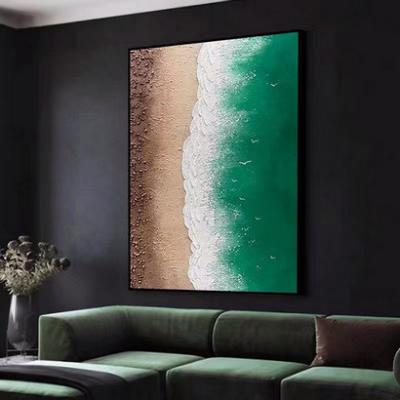 China Abstract New Design Abstract Painting Decoration Seascape Oil Painting Custom Decoration Seascape Paintings for sale