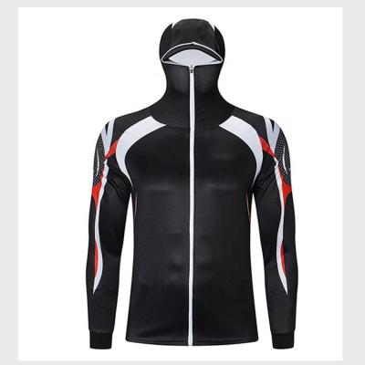 China Antibacterial high quality fishing wear hoodies sublimation printed fishing wear long sleeve for men for sale