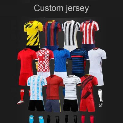 China High Quality Soccer Jersey Sets Sets Sports To Wear Soccer Jersey Shorts Set For Men for sale