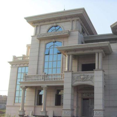 China Factory direct sale curtain wall architectural style outdoor villa curtain wall in modern granite stone lime wall for sale