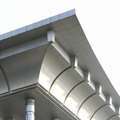 China Modern High Quality Aluminum Panel Facade Cladding Metal Curtain Walls Decorative Aluminum Wall Tile for sale