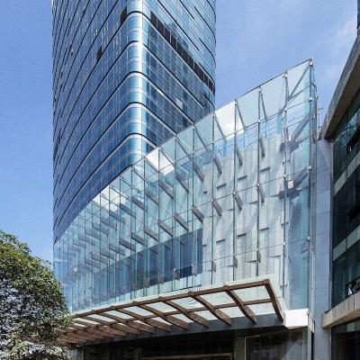 China Modern glass curtain wall for commercial building energy saving soundproof reflective insulated curtain wall aluminum alloy glass low-e for sale