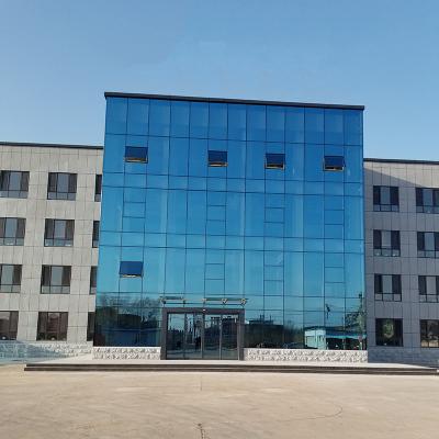 China Exterior Aluminum Curtain Walls Exterior Aluminum Facade Modern Triple Glazed Double Glazed Cladding Facade Curtain Wall for sale