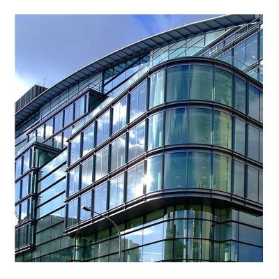 China Hot Selling Unitized Aluminum Glass Curtain Wall Price Residential Cheap Construction Glass Facade Curtain Wall for sale