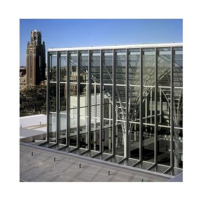 China Good Quality Frame Curtain Wall Frameless Glass Facade Exposed Glass Curtain Wall Glass Curtain Wall For Tent for sale