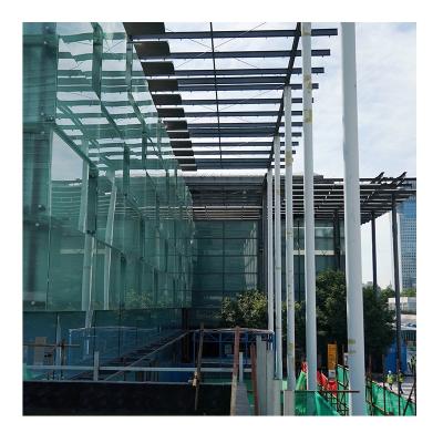 China Suppliers 30x50mm Steel Glass Facade Glass Curtain Wall Wholesale Price Curtain Wall for sale