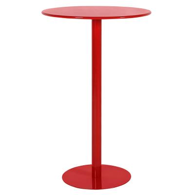 China Wholesale Modern Red Round Cocktail Party Bar Fashion Factory Factory High Dining Tables For Bar for sale