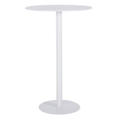 China Modern Used High Glossy White Bar Tables 105cm High Bar Tables 60 Degree for sale