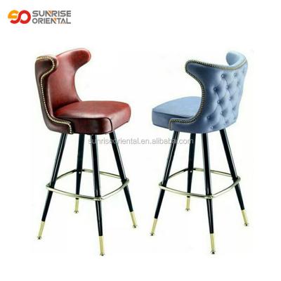 China Modern Classic Bar Stool Chair Luxury High Bar Wooden Chair for sale