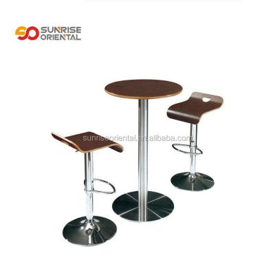 China Comfortable PANEL round bar umpire table and chair for sale cheap bar table sets for night club/bar for sale