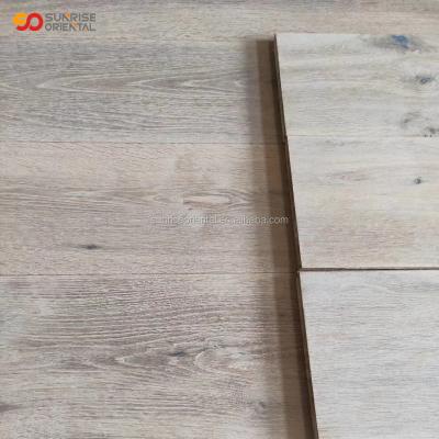 China Zero Lime Washed Smoked Engineered Flooring Steamed Waxes Oak Oil for sale