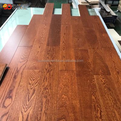 China Modern Natural Wood Parquet White Oak Flooring Hotel Project Wood Flooring 150mm Wide Flooring for sale