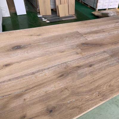 China Rustic Grade 300mm Wide Rustic European Oak Engineered Smoked White Oak Parquet for sale