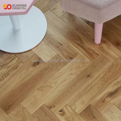 China Interior Goal Herringbone Solid Oak Wood Flooring Flooring Tiles Price for sale