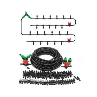 China Eco-Friendly Amazing Automatic Greenhouse Water Indoor Irrigation Drip Plastic 25 Meter Hose Mist Irrigation System Watering Kits for sale