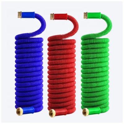 China Adjustable Expandable Garden Hose Kit With Spray Nozzle, Expandable Garden Hose Kit, Expandable Water Hose With Spout And Solid Fittings for sale