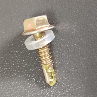 China Hexagon washer head drilling screws with tapping screw thread for sale