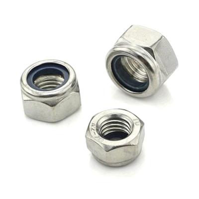 China M2-M64 High quality low price carbon steel hex nylon lock nuts for sale