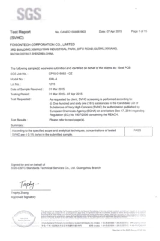 SGS - Foisontech Corporation Co., Limited