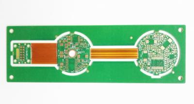 China Double-sided Rigid Flex PCB Printed Circuit Board with Green SM + Coverlay Soldermask Type for sale