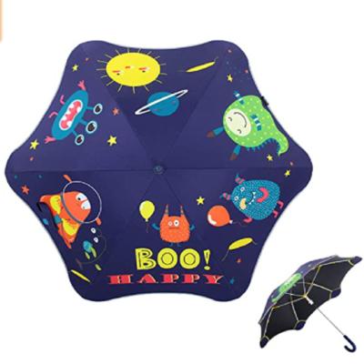 China Contemporary Wholesale Cute Cardboard Customized Kids Umbrella Dinosaurs Umbrella For Girls Boys, Safe Umbrellas With Reflective Stripe for sale