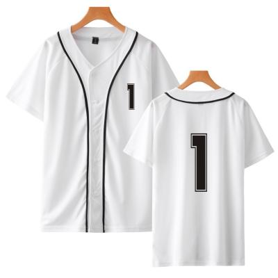 China Antibacterial Tops Shirts Button Cardigan Custom Number , Profession USA Baseball Jerseys Baseball Uniform for sale