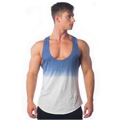 China Manufacturer Viable Gym Fitness Bodybuilding Mens Muscle Custom Printing Tank Top for sale