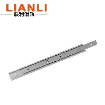 China Cabinets 20mm Width 2 Fold Aluminum Alloy Drawer Runners Side Two Way Drawer Rail Runner Slide Rail SAR2 for sale