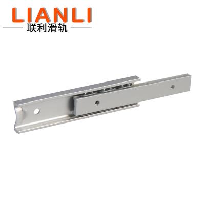 China Furniture Stainless Steel 35mm Width Full Fold 3 Ball Bearing Extension Rail 2 Or Slide for sale