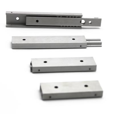 China Cabinets 20mm Width Two Sections Aluminum Alloy Slide Small Linear Rail SAR2 Slide for sale