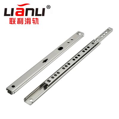 China LIANLI Traditional 2-Section Steel Ball Slide 17mm Unremovable Slide Rail Microscope Slide for sale