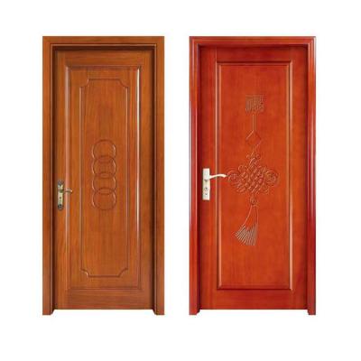 China Modern Luxury Multiple Styles Color Custom Carbon Crystal Door Wood Bedroom Door for sale