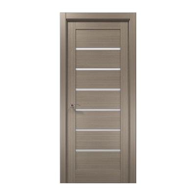 China Modern High Quality Silent Swing Doors Complete Set of Modern Solid Wood Soundproof Wooden Doors Lacquered Doors Hardware for sale