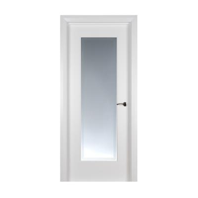 China High Quality Modern Solid Wood Wood Veneer Home Door Design White Primed Interior Door for sale