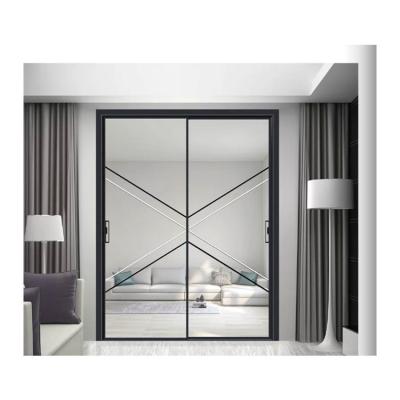 China Low Prices Double Aluminum Alloy Modern Custom Glass Door Shower Shape Sliding Doors for sale