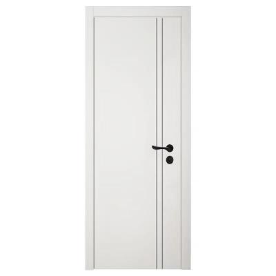 China Modern Luxury Interior Side Opening Wood Frosted Door Veneer Paint Wood Glass Doors for sale