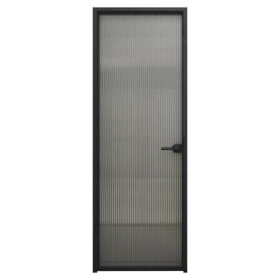 China Modern High Density Wood Panel Carbon Paint Polish Crystal Doors Interior Bedroom Wooden Door for sale