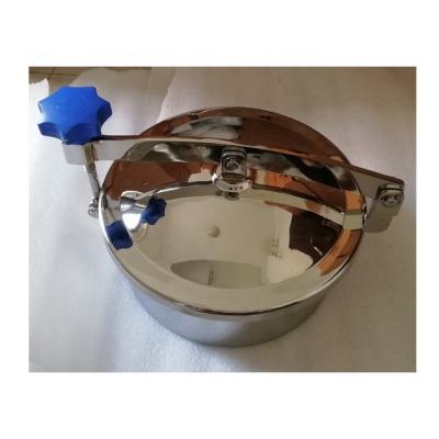 China DN300 Sanitary Food Tank Round Manway Door Stainless Steel Circular Manhole Cover for sale