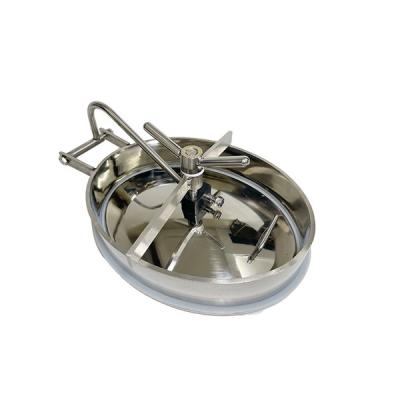 China Sanitary elliptical manhole cover elliptical oval manway beer manhole covers stainless steel tank for sale