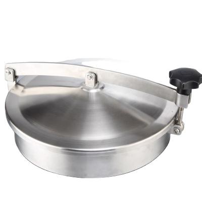 China SS304 / SS316L Stainless Steel Sanitary Round Type Manhole With Pressure / Without Pressure for sale