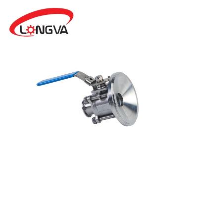 China Sanitary 304 / 316L Dairy Stainless Steel Manual / Bottom Ball Valve Pneumatic Flange Tank for sale