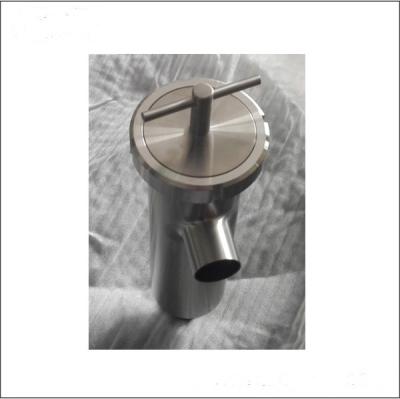 China Sanitary Type 90 Degree Angle Strainer Stainless Steel Flange Pipeline Welded Tri Type Filter for sale