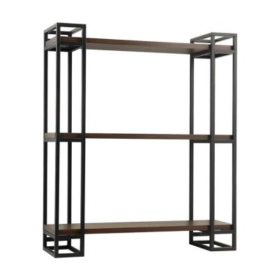 China Wall Mounted 3 Shelf Large (Size) Storage Adjustable Wall Shelf Set Organizer for Bedroom Bathroom Living Room Kitchen for sale