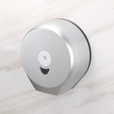 China Modern Silver Toilet Paper Towel Holders Bathroom Jumbo Roll Wall Mounted Tissue Paper Dispenser for sale