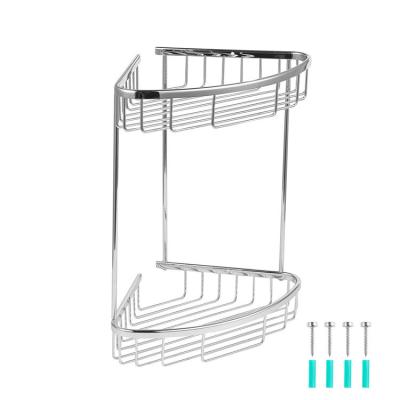 China Modern Reinforce Bathroom Storage Organizer Corner Shower Caddy Public Bath Shower Shelf Holder for sale