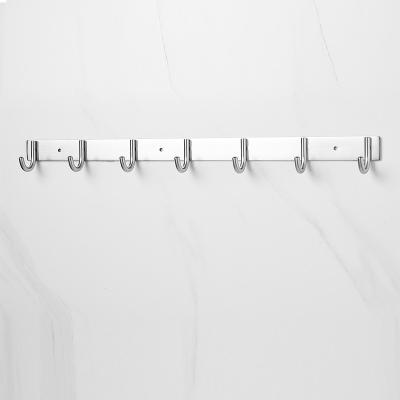 China Modern Bathroom Accessories Strong And Durable Robe Hook Wall Hanger Rack Coat 7 Hooks for sale