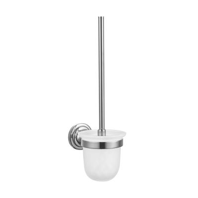 China Modern High Quality Wall Mounted Bathroom Accessories Stainless Steel Toilet Brush With Holder for sale